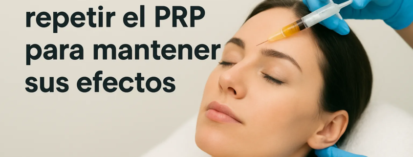 Cada cuánto repetir el PRP para mantener sus efectos
